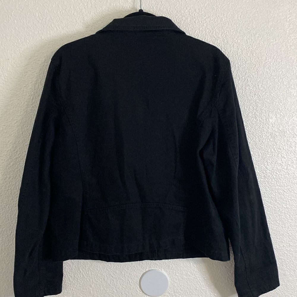 American living- black Jean Moto jacket-size extra large - Picture 5 of 7